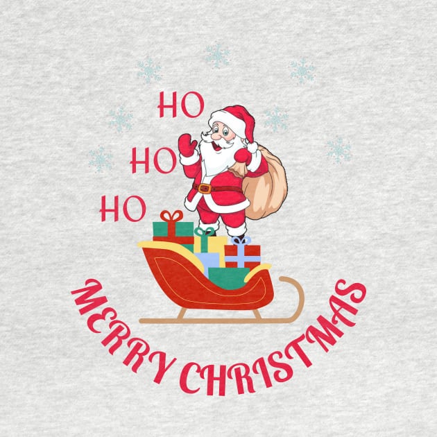 Merry Christmas Santa sleigh by Mr.Dom store